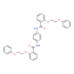 ChemSpider 2D Image | N,N'-1,4-Phenylenebis[2-(2-phenoxyethoxy)benzamide] | C36H32N2O6