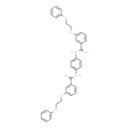 ChemSpider 2D Image | N,N'-1,4-Phenylenebis[3-(2-phenoxyethoxy)benzamide] | C36H32N2O6