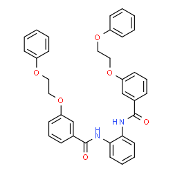 ChemSpider 2D Image | N,N'-1,2-Phenylenebis[3-(2-phenoxyethoxy)benzamide] | C36H32N2O6