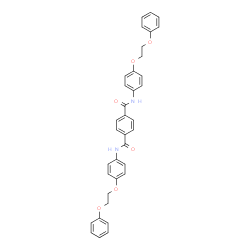 ChemSpider 2D Image | N,N'-Bis[4-(2-phenoxyethoxy)phenyl]terephthalamide | C36H32N2O6