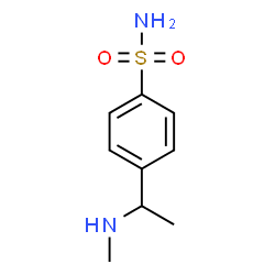 ChemSpider 2D Image | 4-[1-(Methylamino)ethyl]benzenesulfonamide | C9H14N2O2S