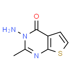 ChemSpider 2D Image | 3-Amino-2-methylthieno[2,3-d]pyrimidin-4(3H)-one | C7H7N3OS