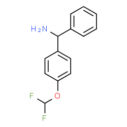 ChemSpider 2D Image | [4-(difluoromethoxy)phenyl](phenyl)methylamine | C14H13F2NO