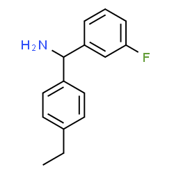 ChemSpider 2D Image | (4-ethylphenyl)(3-fluorophenyl)methylamine | C15H16FN