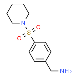ChemSpider 2D Image | 1-[4-(1-Piperidinylsulfonyl)phenyl]methanamine | C12H18N2O2S