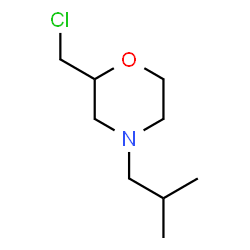 ChemSpider 2D Image | 2-(Chloromethyl)-4-isobutylmorpholine | C9H18ClNO