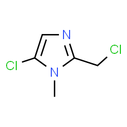 ChemSpider 2D Image | 5-Chloro-2-(chloromethyl)-1-methyl-1H-imidazole | C5H6Cl2N2