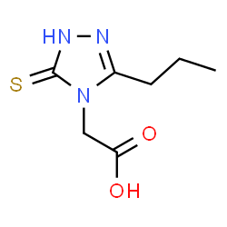 ChemSpider 2D Image | (3-mercapto-5-propyl-4H-1,2,4-triazol-4-yl)acetic acid | C7H11N3O2S