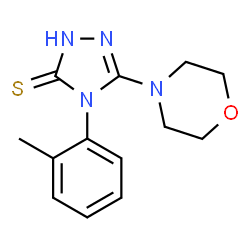 ChemSpider 2D Image | 4-(2-methylphenyl)-5-morpholin-4-yl-4H-1,2,4-triazole-3-thiol | C13H16N4OS