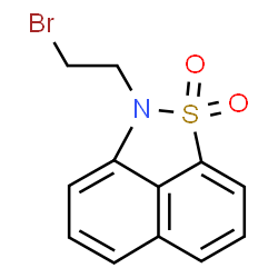 ChemSpider 2D Image | 2-(2-bromoethyl)-2H-naphtho[1,8-cd]isothiazole 1,1-dioxide | C12H10BrNO2S