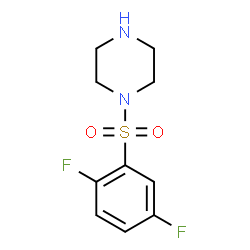 ChemSpider 2D Image | 1-[(2,5-Difluorophenyl)sulfonyl]piperazine | C10H12F2N2O2S
