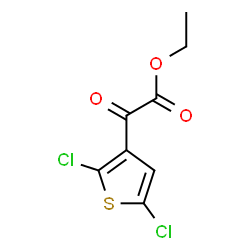 ChemSpider 2D Image | Ethyl (2,5-dichloro-3-thienyl)(oxo)acetate | C8H6Cl2O3S