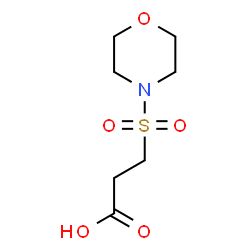ChemSpider 2D Image | 3-(4-Morpholinylsulfonyl)propanoic acid | C7H13NO5S