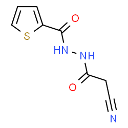 ChemSpider 2D Image | N'-(Cyanoacetyl)-2-thiophenecarbohydrazide | C8H7N3O2S