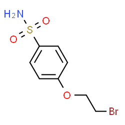 ChemSpider 2D Image | 4-(2-Bromoethoxy)benzenesulfonamide | C8H10BrNO3S