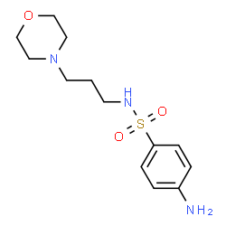 ChemSpider 2D Image | 4-amino-N-(3-morpholin-4-ylpropyl)benzenesulfonamide | C13H21N3O3S