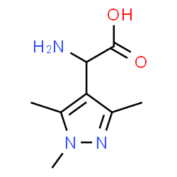 ChemSpider 2D Image | Amino(1,3,5-trimethyl-1H-pyrazol-4-yl)acetic acid | C8H13N3O2