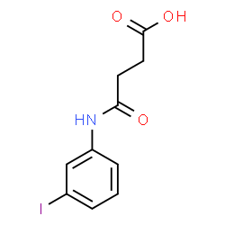 ChemSpider 2D Image | 4-[(3-Iodophenyl)amino]-4-oxobutanoic acid | C10H10INO3