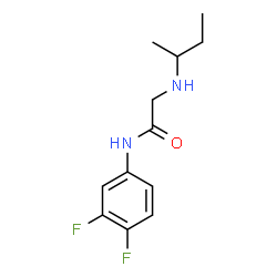 ChemSpider 2D Image | N~2~-sec-Butyl-N-(3,4-difluorophenyl)glycinamide | C12H16F2N2O