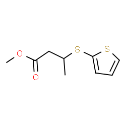 ChemSpider 2D Image | Methyl 3-(2-thienylsulfanyl)butanoate | C9H12O2S2