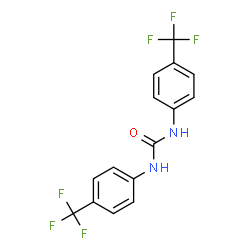 ChemSpider 2D Image | 1,3-Bis[4-(trifluoromethyl)phenyl]urea | C15H10F6N2O