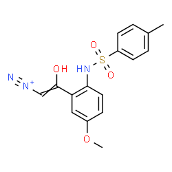 ChemSpider 2D Image | 2-Hydroxy-2-(5-methoxy-2-{[(4-methylphenyl)sulfonyl]amino}phenyl)ethenediazonium | C16H16N3O4S