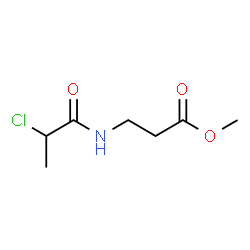 ChemSpider 2D Image | Methyl N-(2-chloropropanoyl)-beta-alaninate | C7H12ClNO3