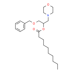 ChemSpider 2D Image | 1-(Benzyloxy)-3-(4-morpholinyl)-2-propanyl decanoate | C24H39NO4