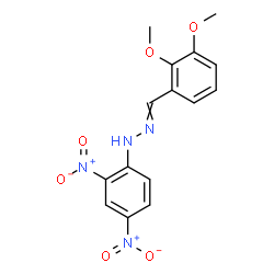 ChemSpider 2D Image | 1-(2,3-Dimethoxybenzylidene)-2-(2,4-dinitrophenyl)hydrazine | C15H14N4O6