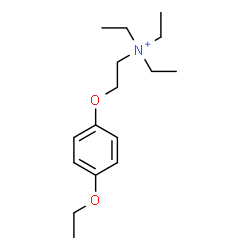 ChemSpider 2D Image | 2-(4-Ethoxyphenoxy)-N,N,N-triethylethanaminium | C16H28NO2
