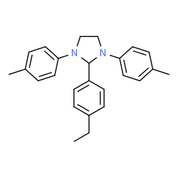 ChemSpider 2D Image | 2-(4-Ethylphenyl)-1,3-bis(4-methylphenyl)imidazolidine | C25H28N2