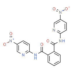 ChemSpider 2D Image | N,N'-Bis(5-nitro-2-pyridinyl)phthalamide | C18H12N6O6