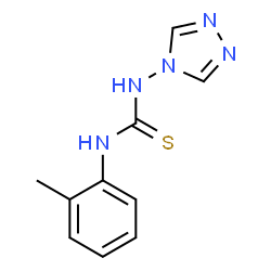 ChemSpider 2D Image | 1-(2-Methylphenyl)-3-(4H-1,2,4-triazol-4-yl)thiourea | C10H11N5S