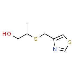 ChemSpider 2D Image | 2-[(1,3-Thiazol-4-ylmethyl)sulfanyl]-1-propanol | C7H11NOS2