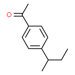 ChemSpider 2D Image | 1-(4-sec-Butylphenyl)ethanone | C12H16O