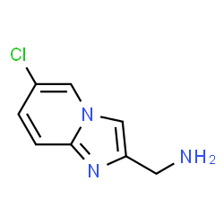 ChemSpider 2D Image | (6-chloroimidazo[1,2-a]pyridin-2-yl)methanamine | C8H8ClN3