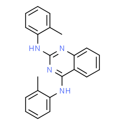 ChemSpider 2D Image | N,N'-Bis(2-methylphenyl)-2,4-quinazolinediamine | C22H20N4
