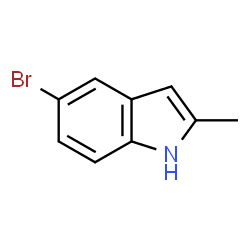 ChemSpider 2D Image | 5-Bromo-2-methylindole | C9H8BrN