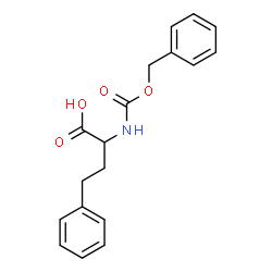 ChemSpider 2D Image | 2-{[(Benzyloxy)carbonyl]amino}-4-phenylbutanoic acid | C18H19NO4