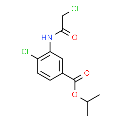 ChemSpider 2D Image | Isopropyl 4-chloro-3-[(chloroacetyl)amino]benzoate | C12H13Cl2NO3