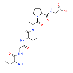 ChemSpider 2D Image | Valylglycylvalylalanylprolylglycine | C22H38N6O7
