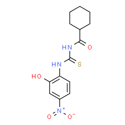 ChemSpider 2D Image | N-[(2-Hydroxy-4-nitrophenyl)carbamothioyl]cyclohexanecarboxamide | C14H17N3O4S