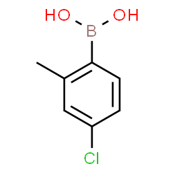 ChemSpider 2D Image | 4-Chloro-2-methylphenylboronic acid | C7H8BClO2