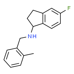 ChemSpider 2D Image | 5-Fluoro-N-(2-methylbenzyl)-1-indanamine | C17H18FN