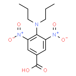 ChemSpider 2D Image | 4-(Dipropylamino)-3,5-dinitrobenzoic acid | C13H17N3O6