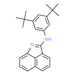 ChemSpider 2D Image | N-[3,5-Bis(2-methyl-2-propanyl)phenyl]benzo[cd]indol-2-amine | C25H28N2