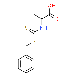 ChemSpider 2D Image | N-[(Benzylsulfanyl)carbonothioyl]alanine | C11H13NO2S2