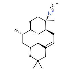ChemSpider 2D Image | (3aS,5S,5aR,8S,8aS,10bS,10cS)-8-Isocyano-2,2,5,8-tetramethyl-1,2,3,3a,4,5,5a,6,7,8,8a,9,10b,10c-tetradecahydropyrene | C21H31N