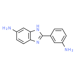 ChemSpider 2D Image | 2-(3-Aminophenyl)-1H-benzimidazol-6-amine | C13H12N4