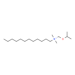ChemSpider 2D Image | N-(Isopropoxymethyl)-N,N-dimethyl-1-dodecanaminium | C18H40NO
